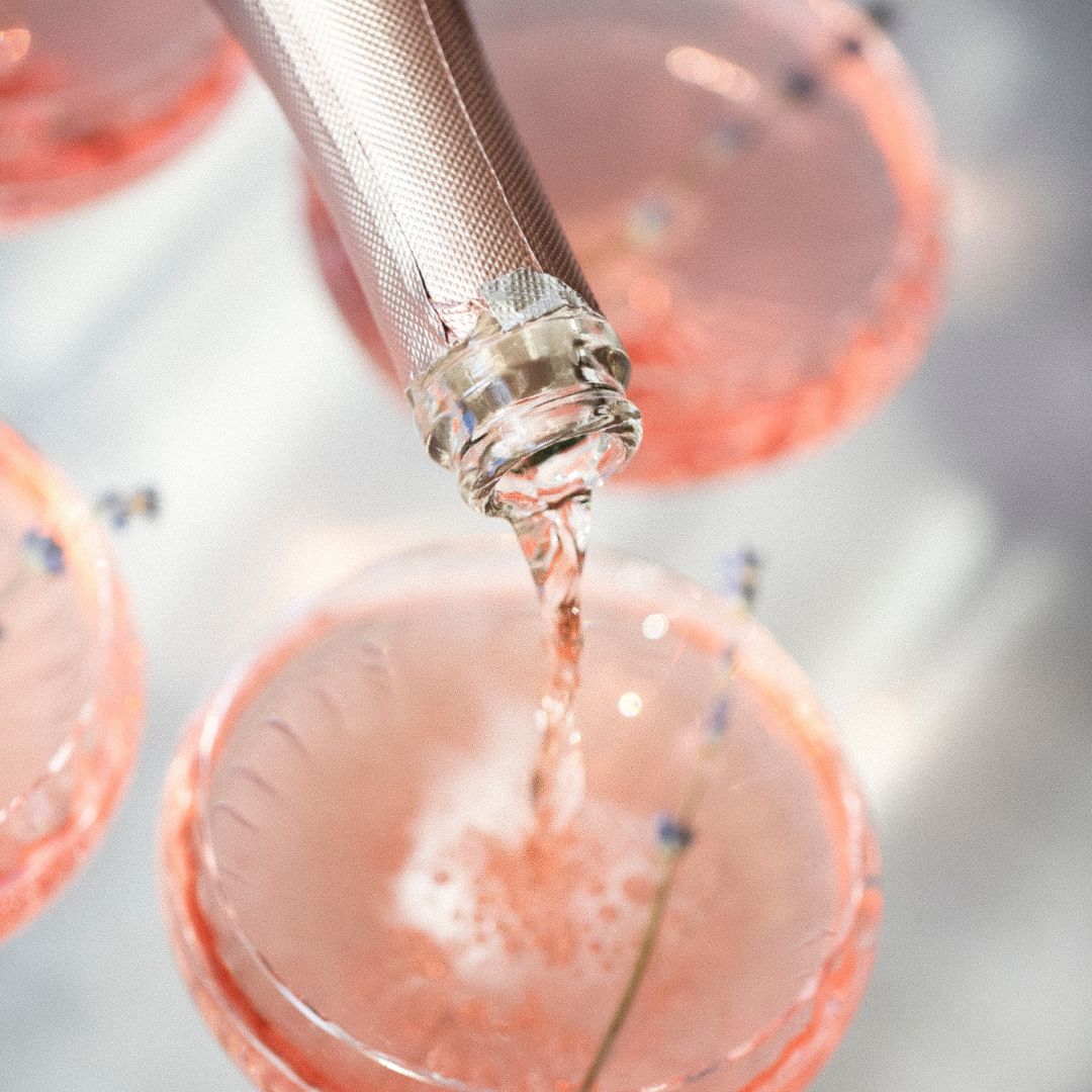 Růžové prosecco - Dárky pro ženu